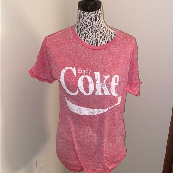 Tops - Coca-Cola Vintage classic  burnout T-shirt